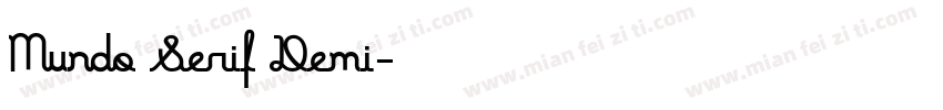 Mundo Serif Demi字体转换